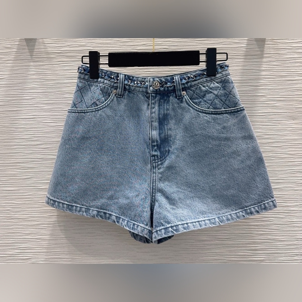 CHANEL Blue jean Shorts